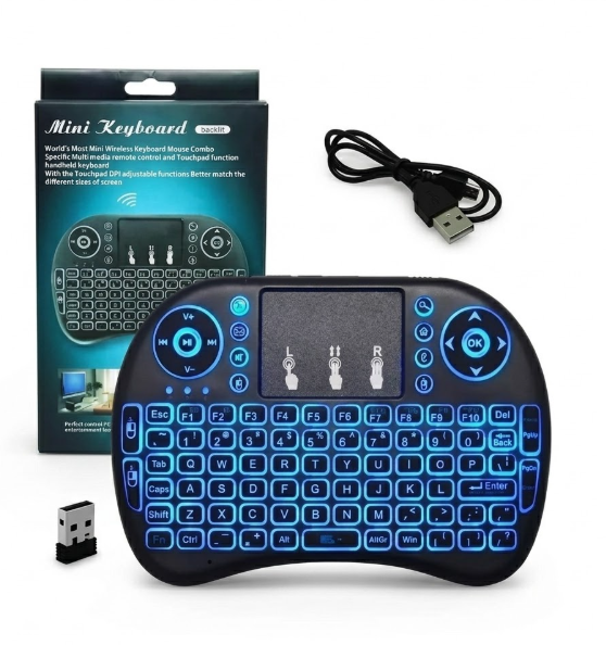 Mini Teclado Inalámbrico Universal Keyboard Retroiluminado