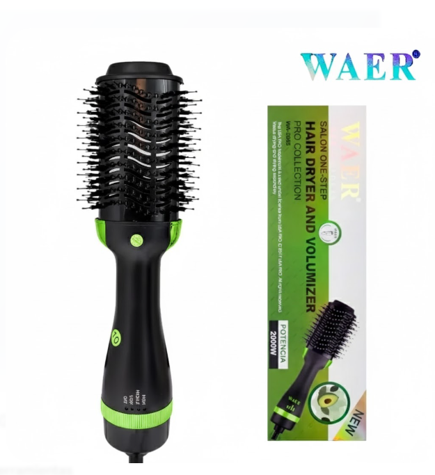 Combo Profesional Waer Cepillo Secador Wa-2055+Plancha De Cabello Wa-2021