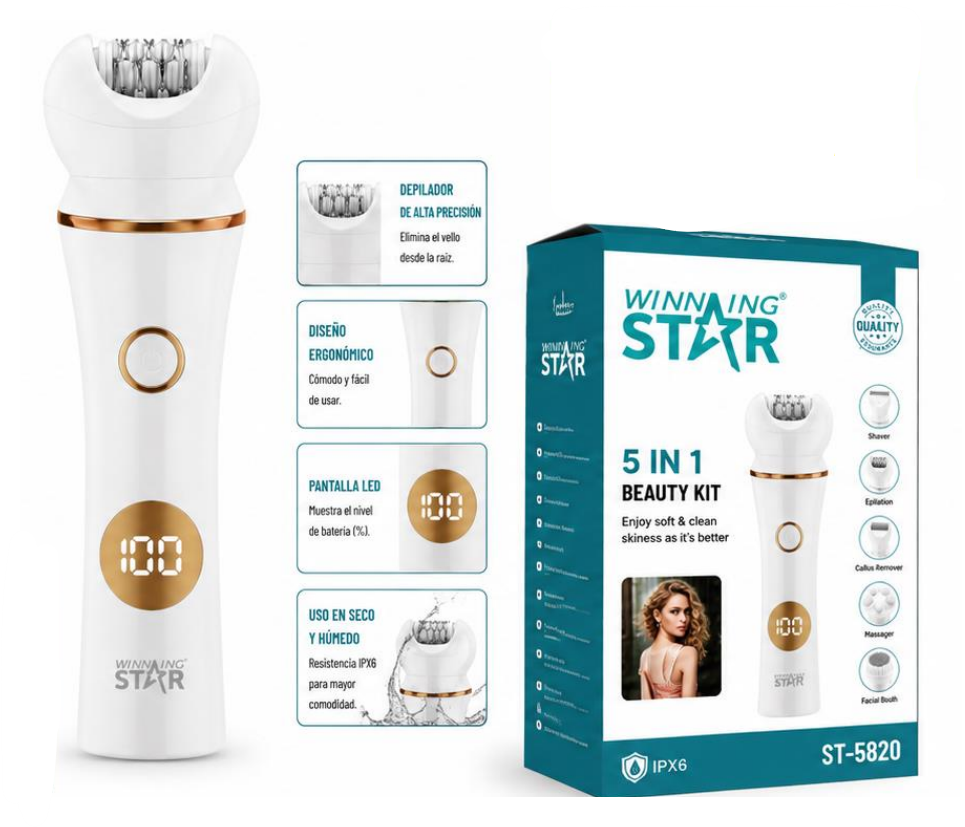 Depiladora Femenina 5 En 1 Winning Star ST-5820