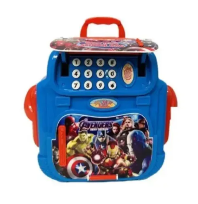 Alcancía Caja Fuerte Mochila De Avengers Ref:8850