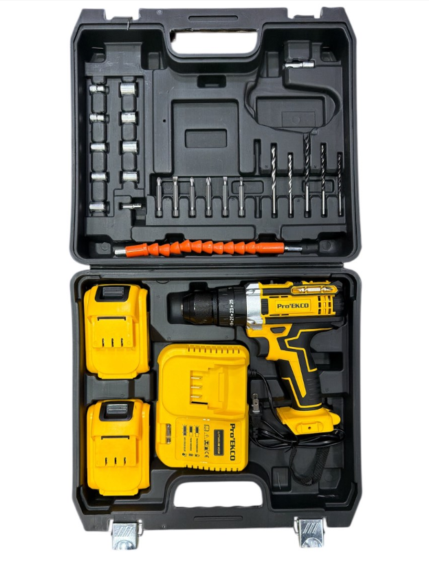 Taladro Percutor Inalámbrico 48V Con 2 Baterías Y Kit De Accesorios 1300Df