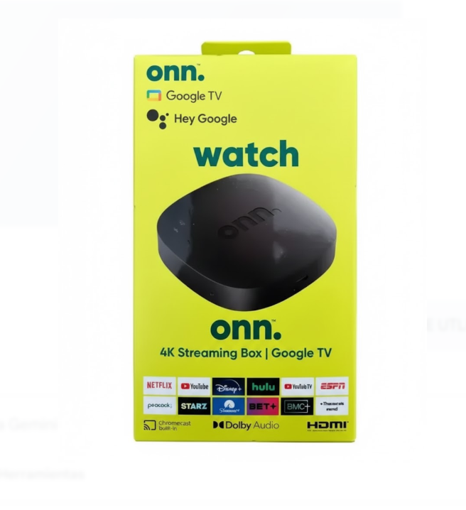 Tv Box Onn 2309a Con Google Tv 4k Negro