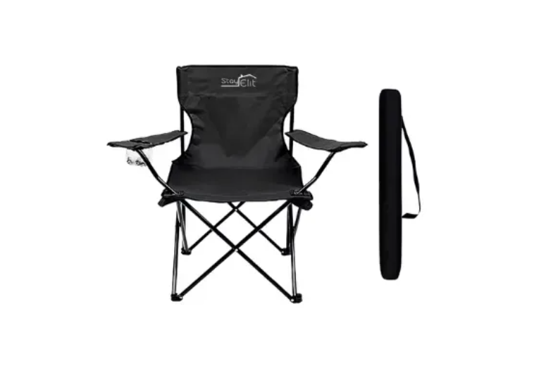Silla Plegable Con Soporte Para Brazo Camping Exterior Playa