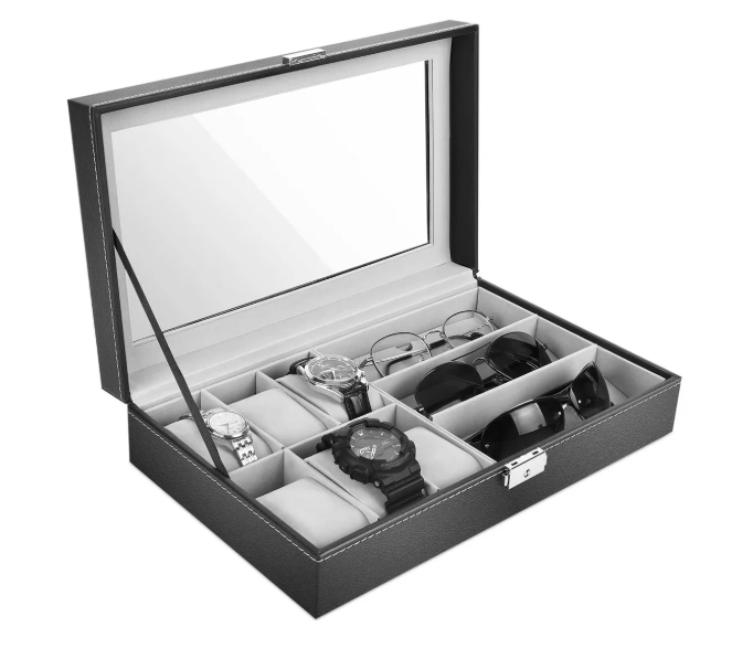 Estuche Organizador De Relojes y Gafas W75-BW75-C