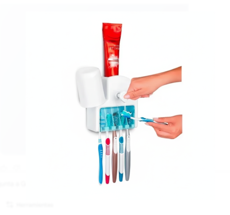 Dispensador De Crema Dental Para 5 Cepillos