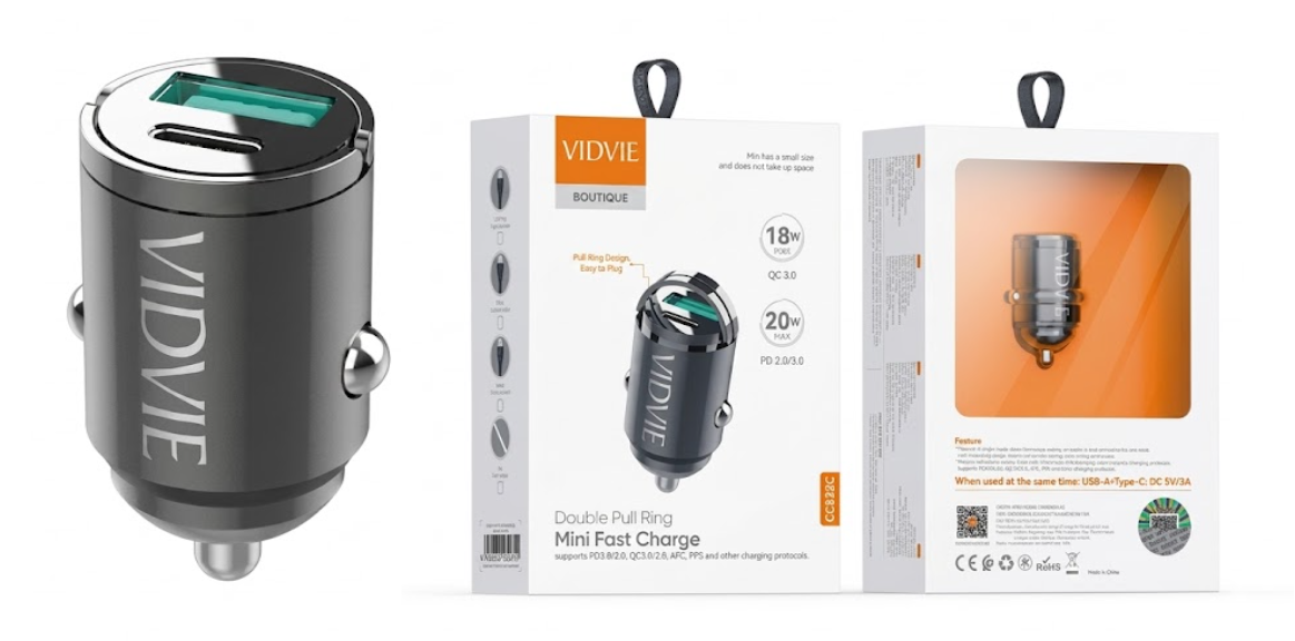 Cargador Vidvie CC522C TC