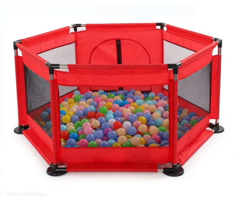 Piscina De Pelotas Para Niños Armable 1.2m X 60 Cm + 30 Pelotas