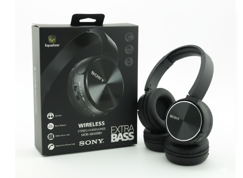 Audífonos Sony Mdr Xb400by Wireless Extra Bass Negro
