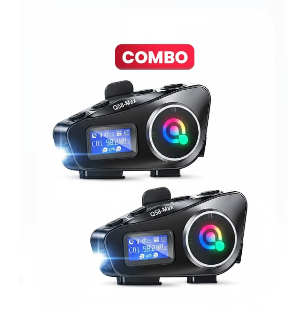 Set De 2 Intercomunicadores Para Moto Q58 MAX