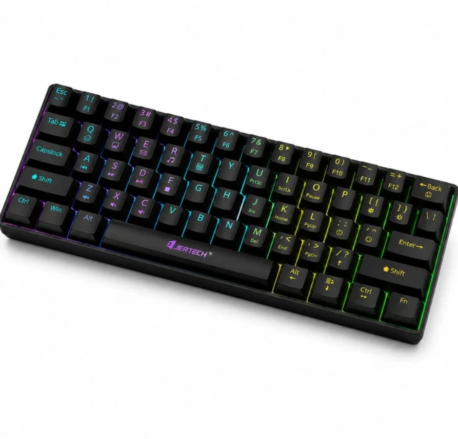 Teclado Mecánico Gamer Retroiluminado Alámbrico Tipo C Jertech JK540
