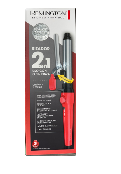 Pinza Rizadora Remington 2 En 1 Ceramic Titanium