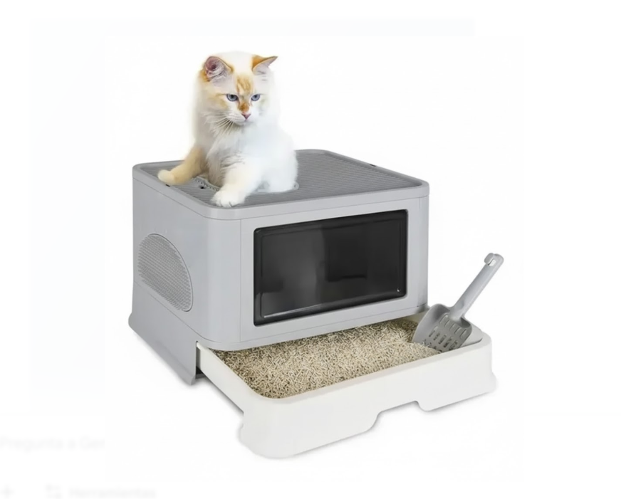 Caja Arenero Plegable Para Gatos Con Tapa CSG-C006