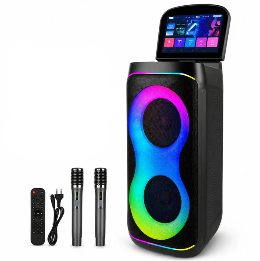 Parlante Cabina Bluetooth Con Pantalla Táctil RGB GD-1066