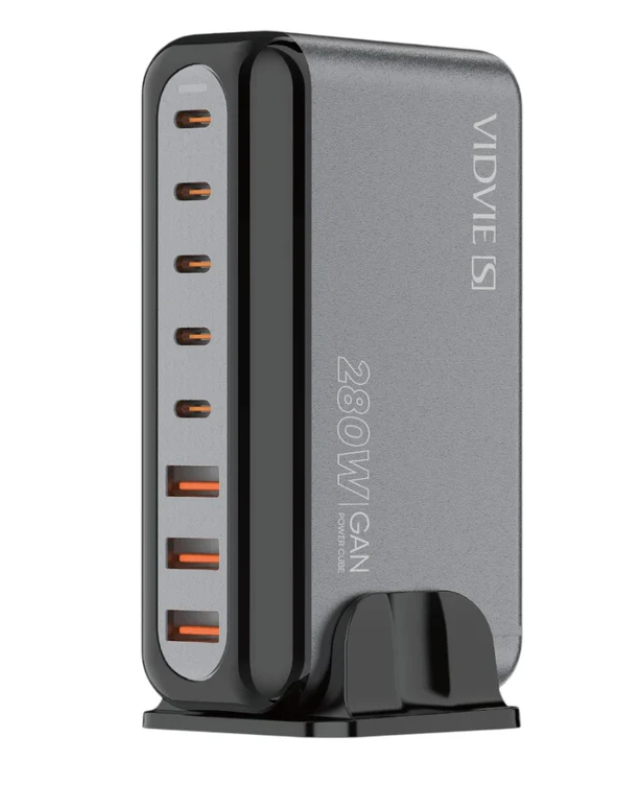 Cargador Vidvie 280w Con 3 Entradas Usb y 4 Typec VS-A18