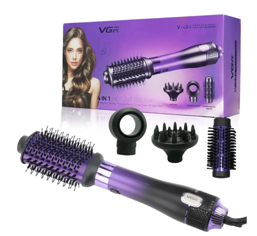 Cepillo Secador Profesional 4en1 VGR V-484