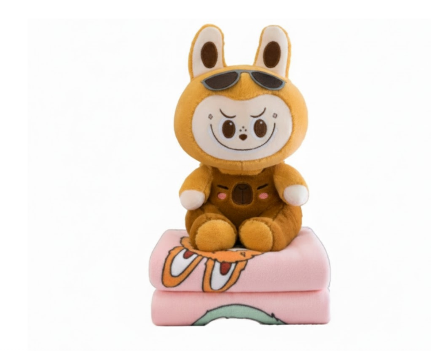 Peluche De Labubu Con Cobija