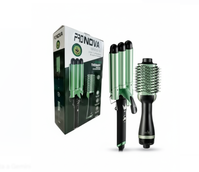 Combo Cepillo Secador Aguacate y Pinza 3 Tubos Aguacate 2507