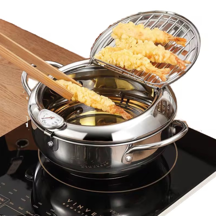 Olla Freidora Japonesa De Acero Inoxidable HK020