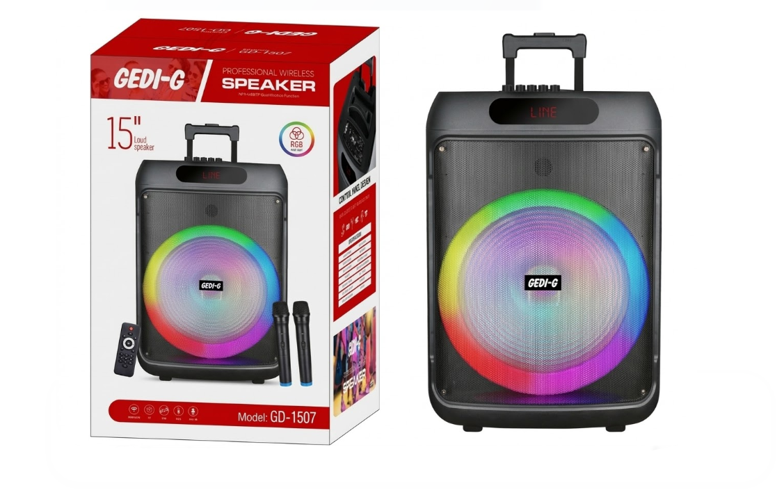 Parlante Bocina Sonido Modelo Gd-1507 Con Micrófono