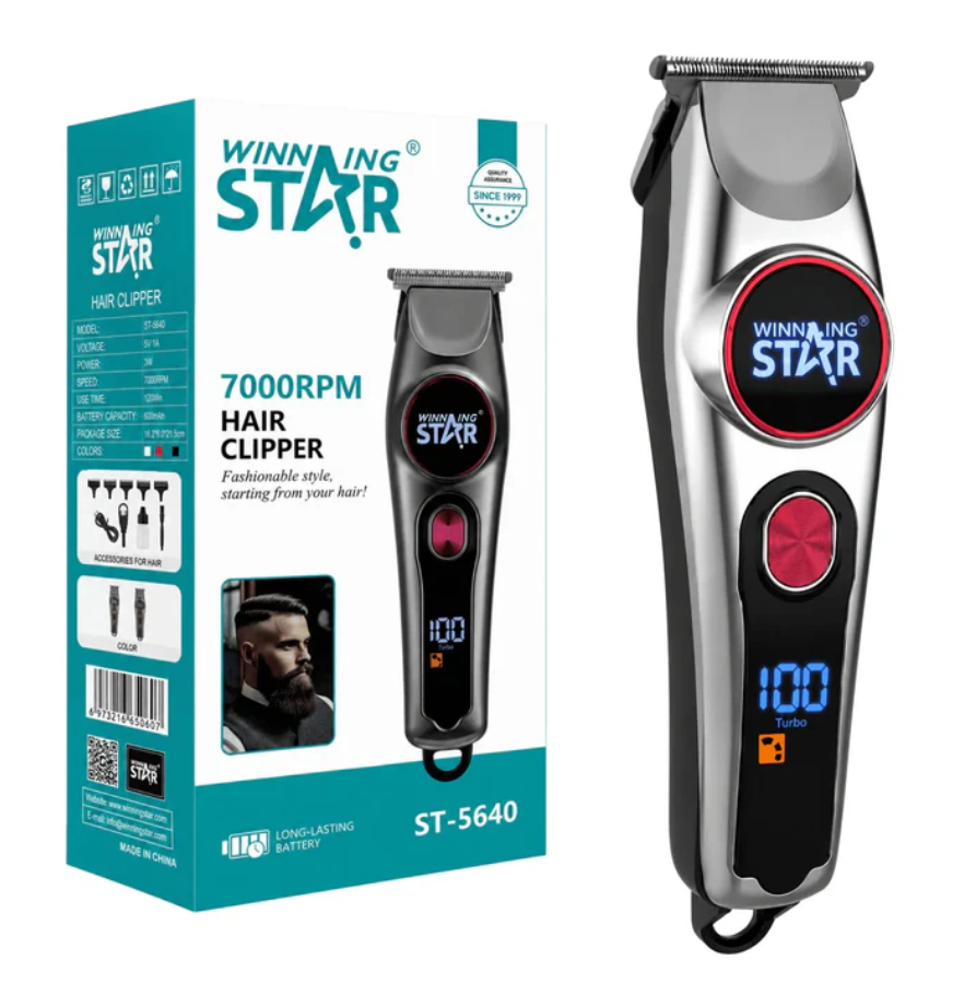 Máquina Peluquera Winning Star Con Pantalla LED ST-5640