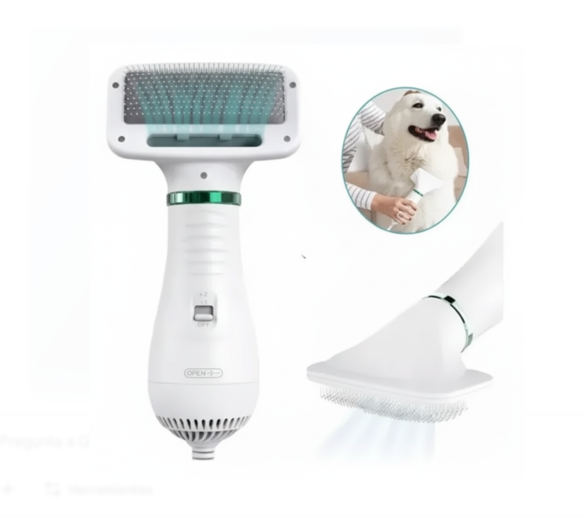 Cepillo Secador De Pelo Para Perros-Gatos Portátil