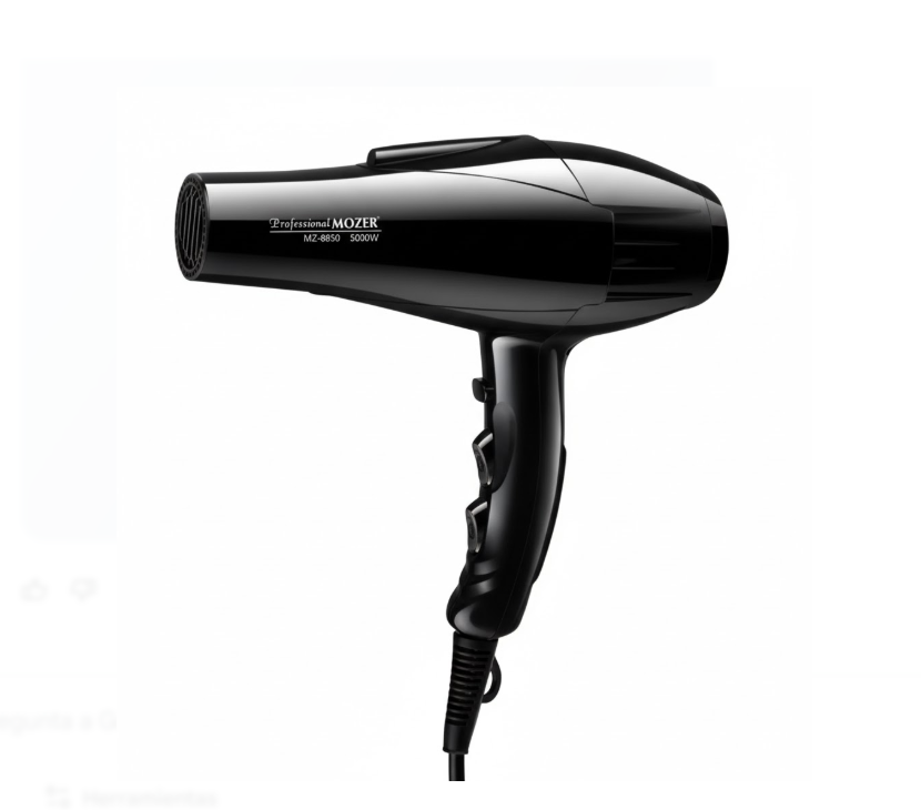 Cepillo Secador Mozer Con 3 Niveles De Temperatura MZ-8850