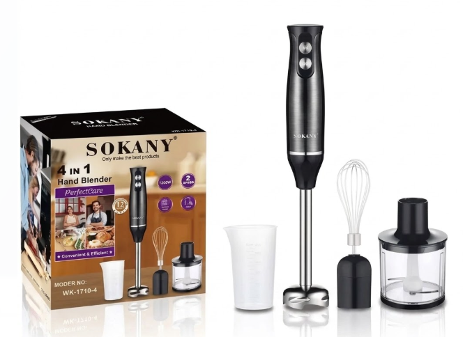 Batidora Sokany De Mano Multifuncional 4 En 1 SK-1710-4