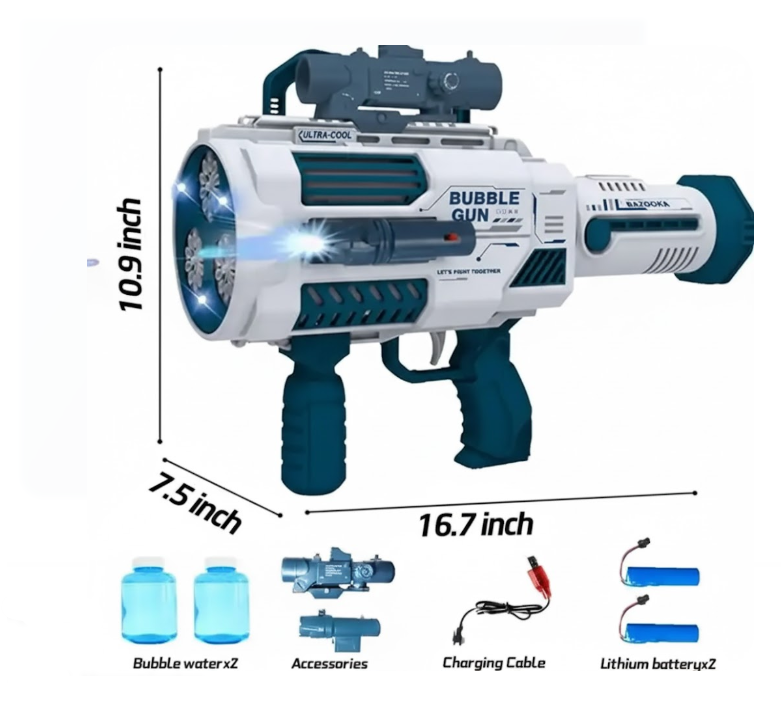 Pistola De Burbujas Eléctrica 66-2