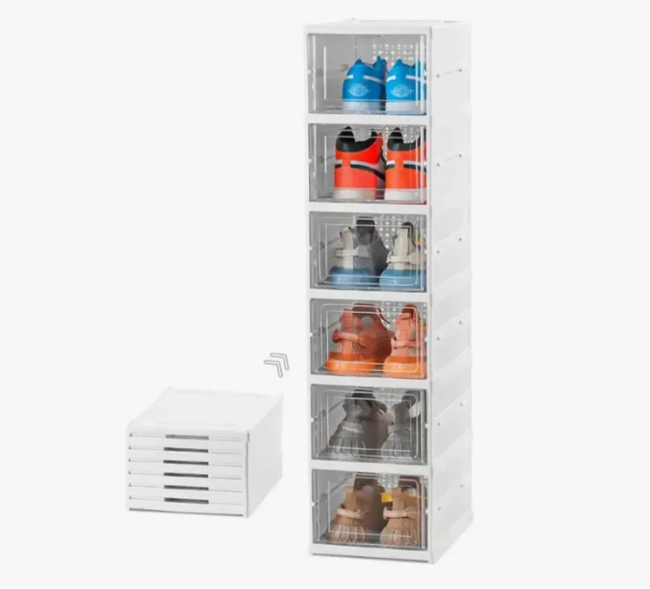 Organizador De Zapatos 6 Niveles Acrílico Plegable PC188