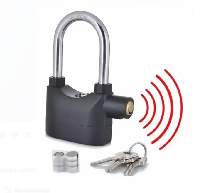 Candado De Seguridad Para Moto Y Bici Largo 110DBA-L