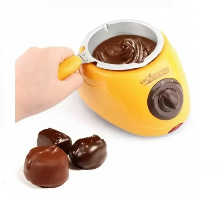 Máquina Para Derretir Chocolate, Olla De Caramelo Eléctrica Color Amarillo