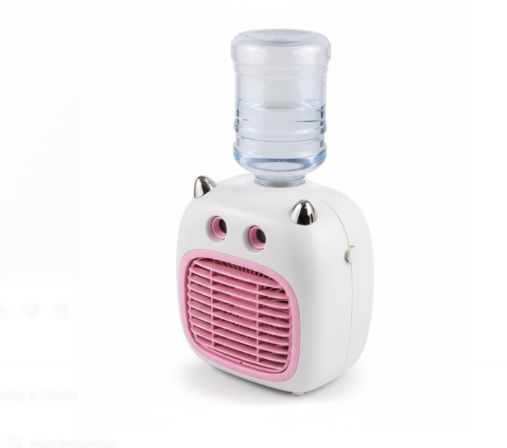 Ventilador Con Función De Enfriamiento Recargable Rosado Ref:NT-F503