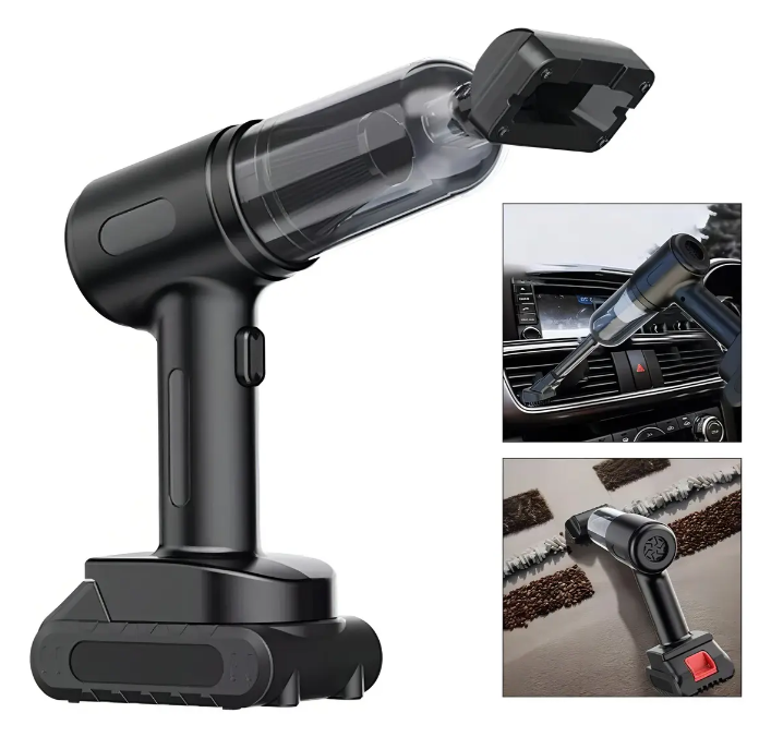 Aspiradora Para Auto 3 En 1 Seisa Sq-xc58 Color Negro