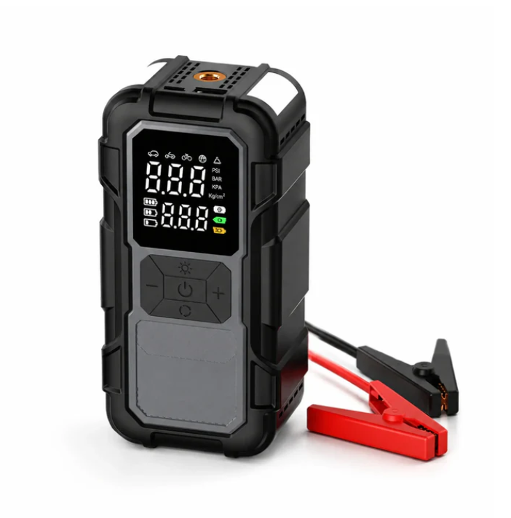 Arrancador De Batería 12V Con Compresor De Aire Y Power Bank Para Vehículos CZK-DH01C