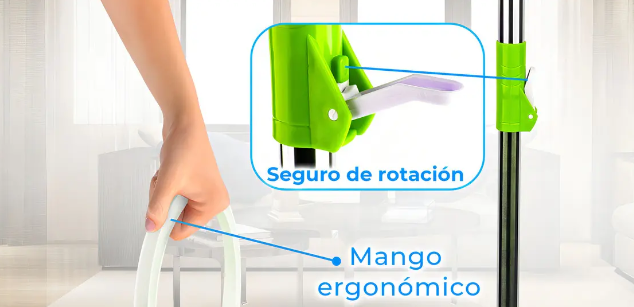 Trapero Giratorio 360° Con Balde PRLA-883
