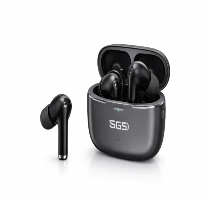 Audífonos SGS Inalámbricos Recargables con Caja Metalica S63T