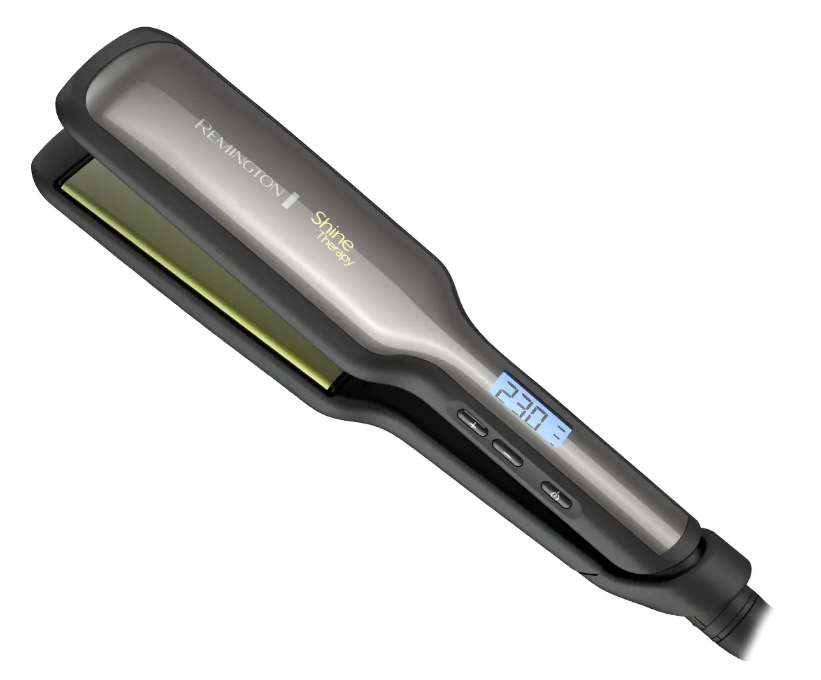Plancha Alisadora Remington Shine Therapy Placas Extra Anchas Con Aguacate Y Macadamia S9980