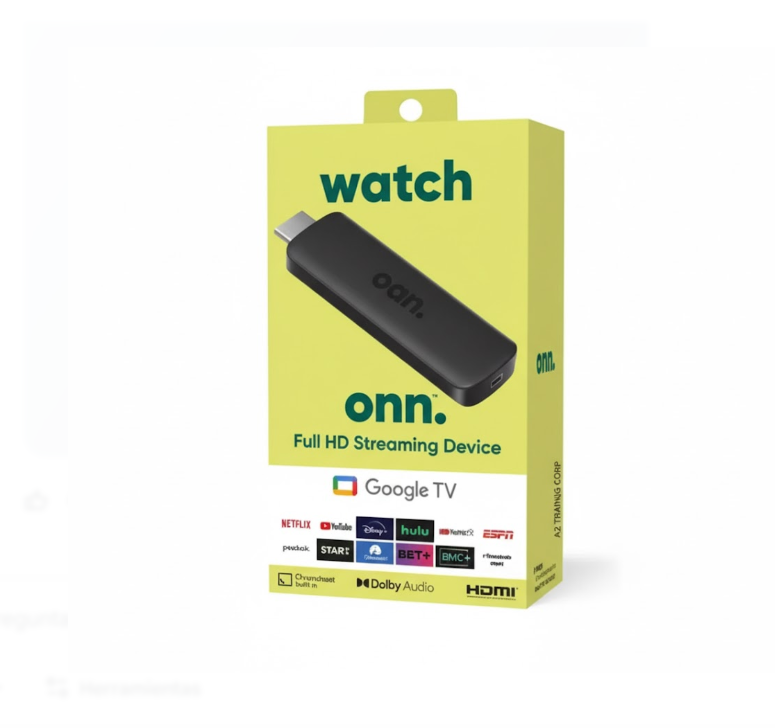 Convertidor Smart Google TV Onn Watch Full HD