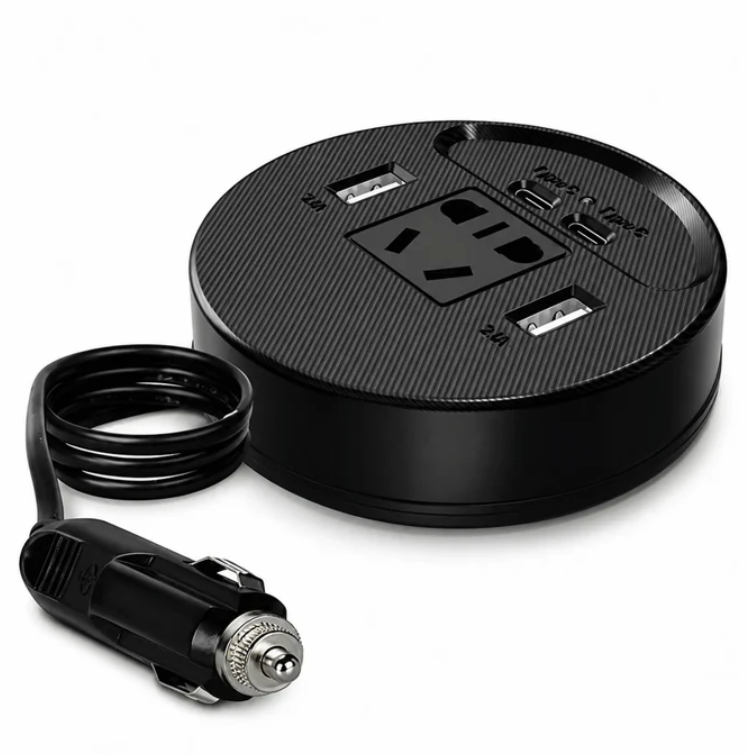 Inversor De Corriente Automotriz 150W Con USB Y Tipo C Baihuo City MY-7426