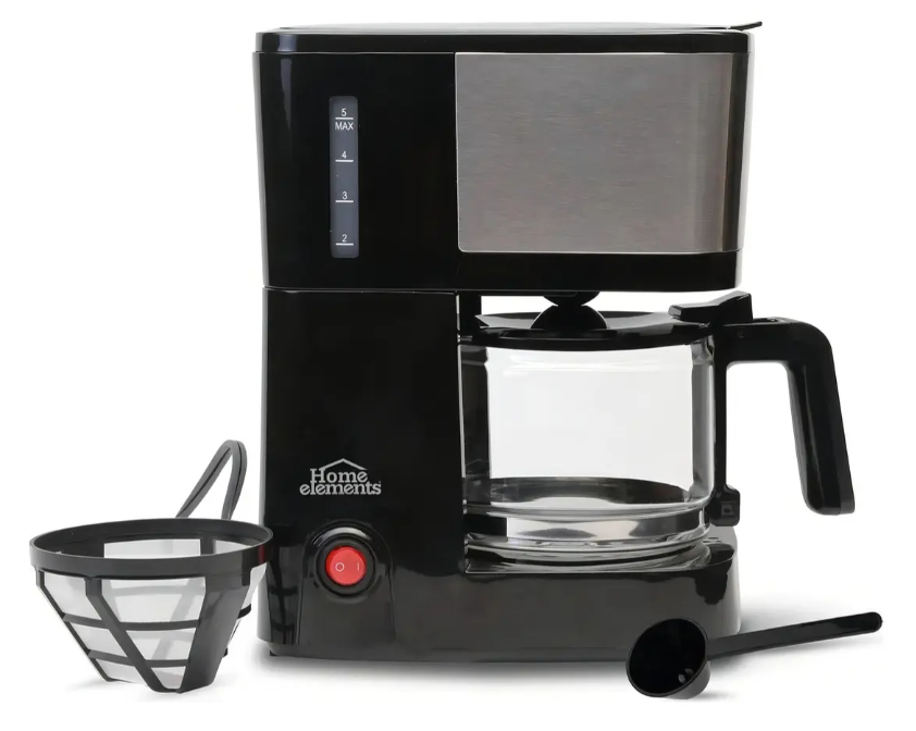Cafetera De Goteo Home Elements Para 6 Tazas Con Jarra De Vidrio