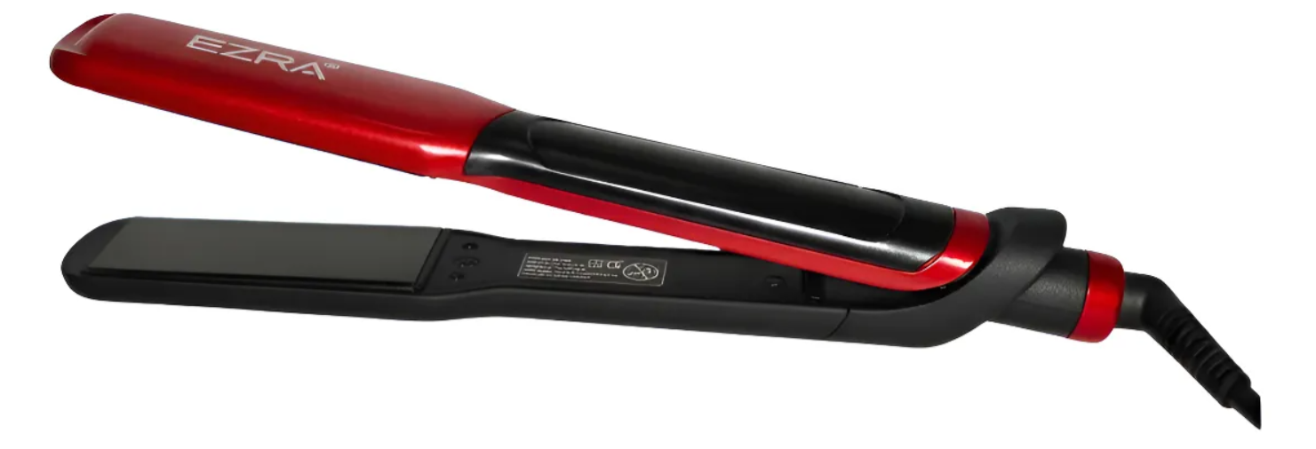 Plancha De Cabello Ezra Ez-2011 Cerámica 220°C Negro/Rojo