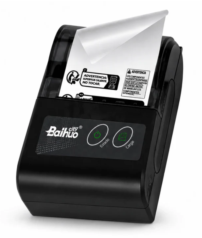 Mini Impresora Térmica Bluetooth Portátil Para Etiquetas Y Recibos Baihuo City MY-7779