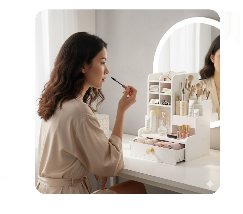 Estante Organizador Maquillaje Cajón Prla-743