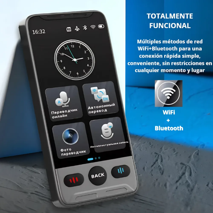 Traductor Voz Smart Tiempo Real 142 Idiomas Portátil T02