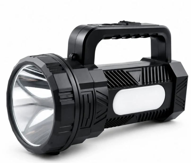 Linterna LED Recargable Nano-Tec, Pantalla Digital Alcance De4 Km NT-L3226