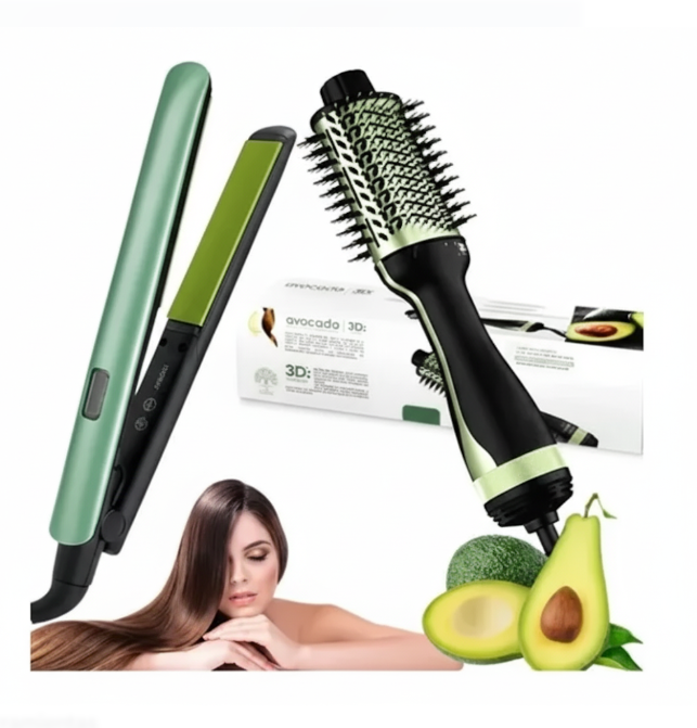 Combo 2 En 1 Plancha + Cepillo Secado PRO-2501