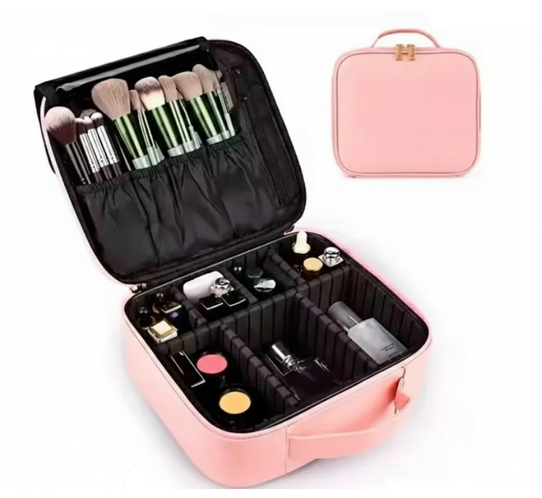 Cosmetiquera Con Espejo Y Luz Led
