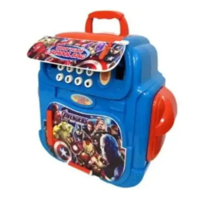 Alcancía Caja Fuerte Mochila De Avengers Ref:8850