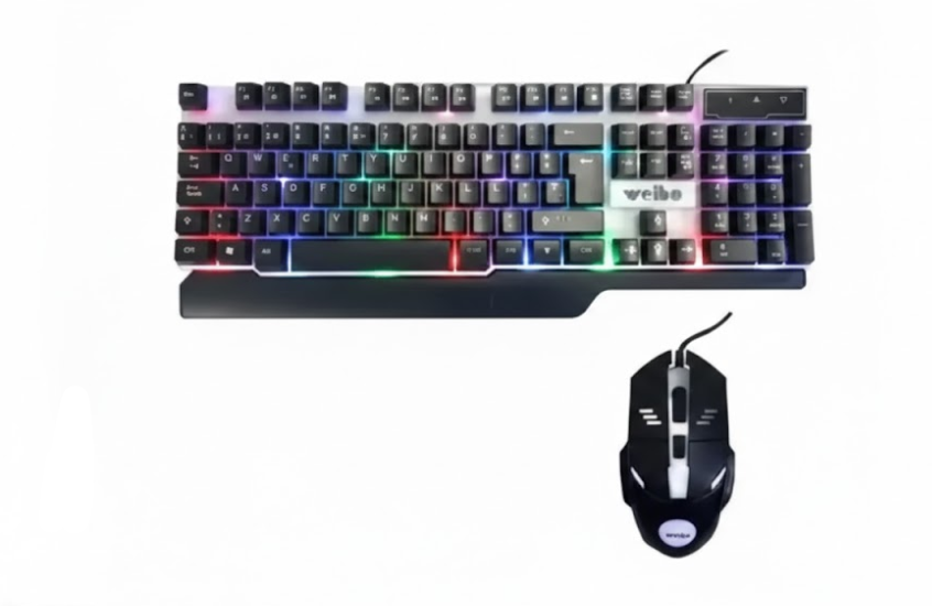 Combo Teclado Y Mouse Gamer Ref:Wb-550 Luces