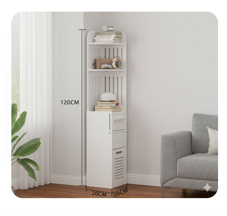 Organizador De Baño PRLA-980 - 1- 20*20*120cm